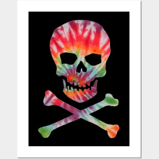 Skull Crossbones Floral Skeleton Posters and Art